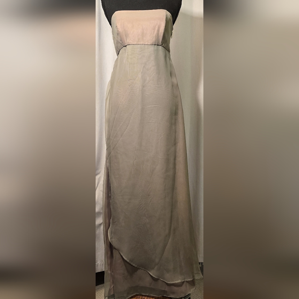 After Six Green Iridescent Bridesmaid Dress